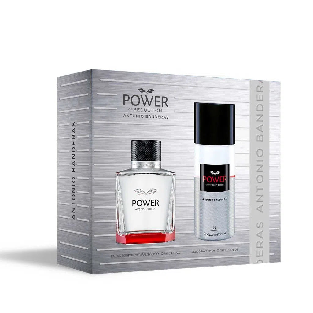 Estuche Antonio Banderas Power of Seduction EDT (M) / 2 Pc SP 100 ml; DEO 150 ml - 2 - Privé Perfumes Honduras
