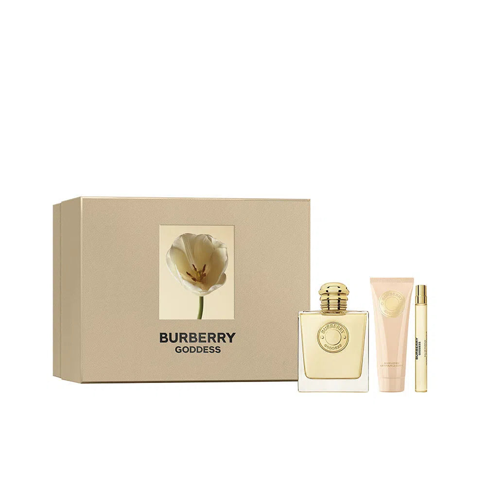 Estuche Burberry Goddess EDP (W) / 3 Pc SP 100 ml; BL 75 ml; SP 10 ml - 1 - Privé Perfumes Honduras
