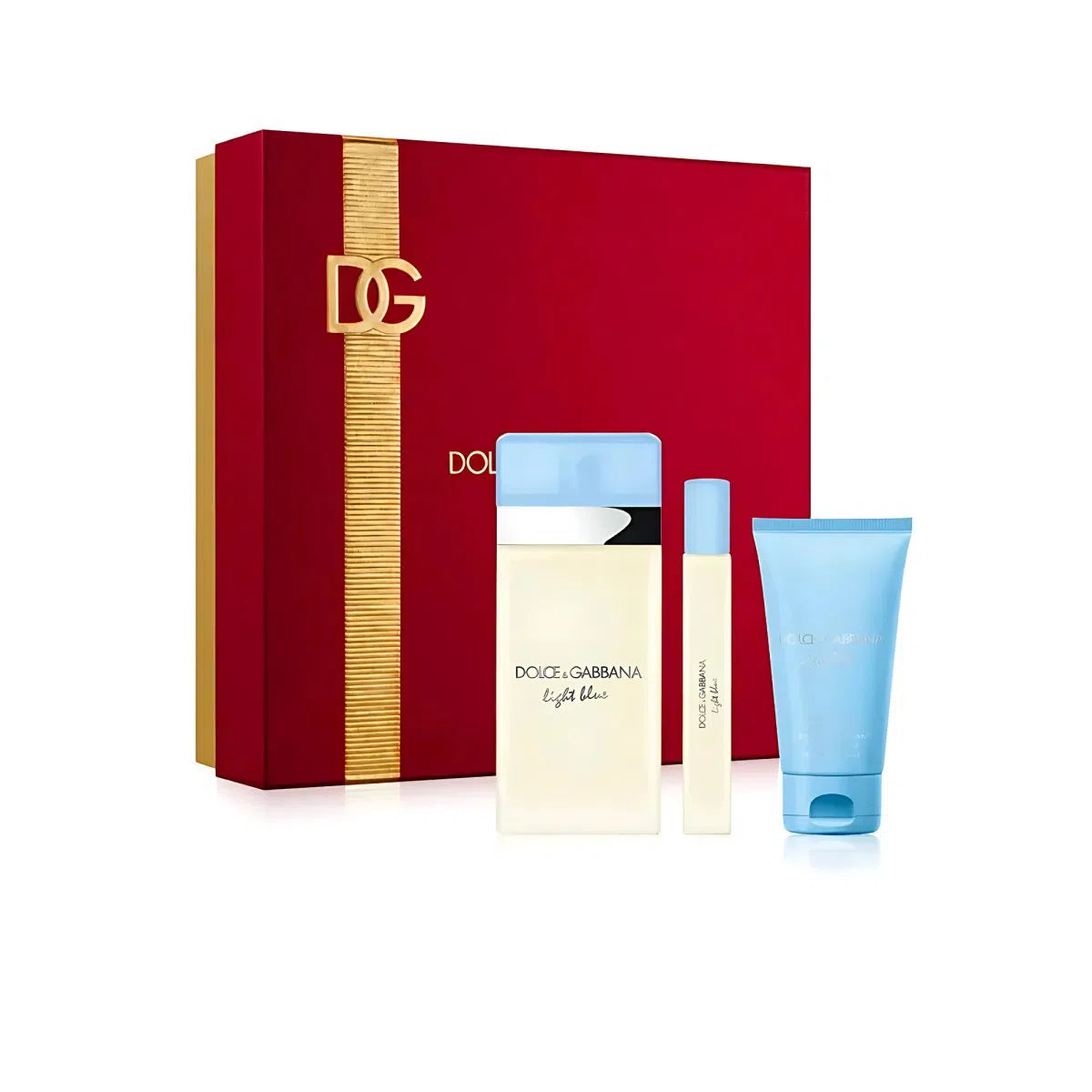 Estuche Dolce&Gabbana Light Blue EDT (W) / 3 Pc SP 100 ml; BC 50 ml; TS 10 ml - 3 - Privé Perfumes Honduras