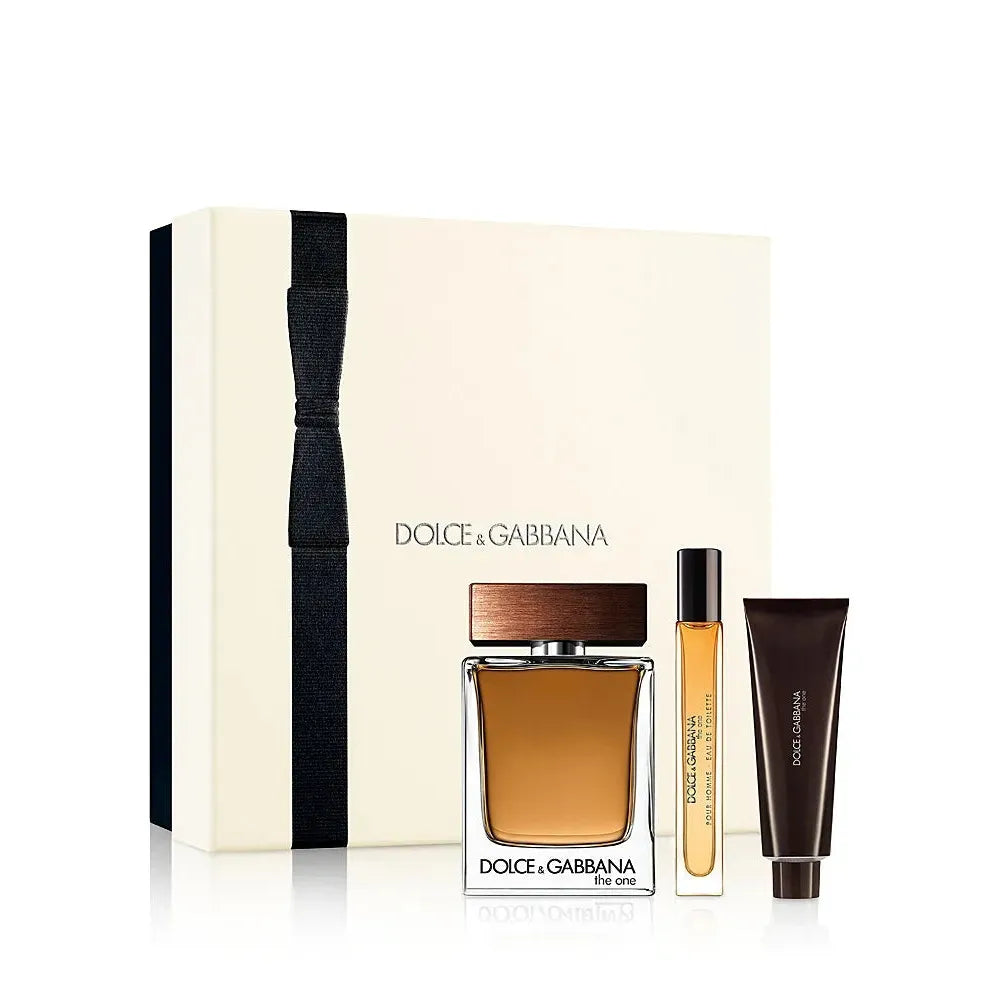 Estuche Dolce&Gabbana The One Pour Homme EDT (M) / 3 Pc SP 100 ml; SG 50 ml; Mini SP 10 ml - 1 - Privé Perfumes Honduras