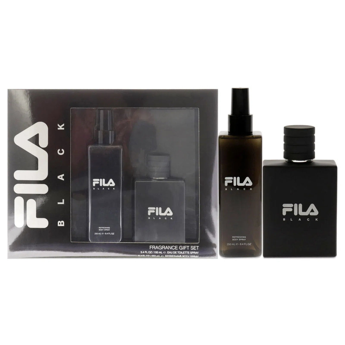 Estuche Fila Black EDT (M) / 2 Pc SP 100ml; BS 250ml - 1 - Privé Perfumes Honduras