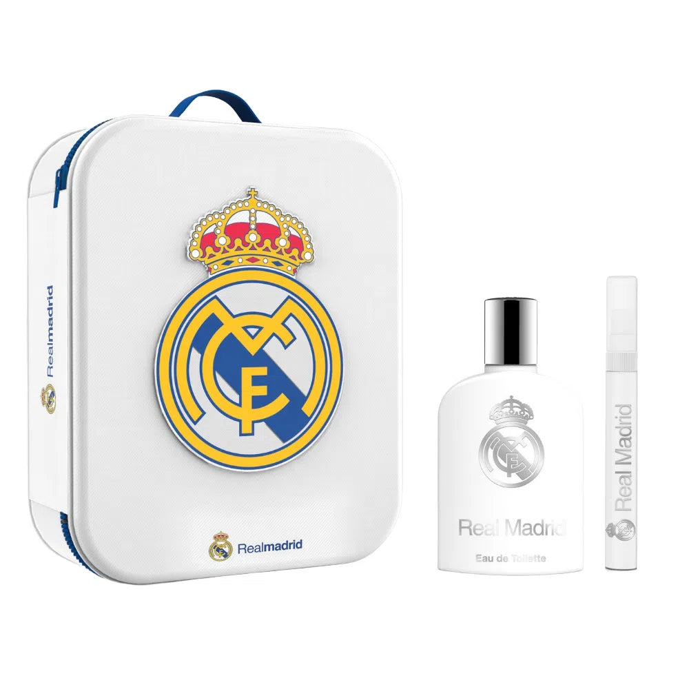 Estuche Football Club Real Madrid EDT (M) / 3 Pc SP 100 ml; SP 10 ml; Zip Case - 1 - Privé Perfumes Honduras