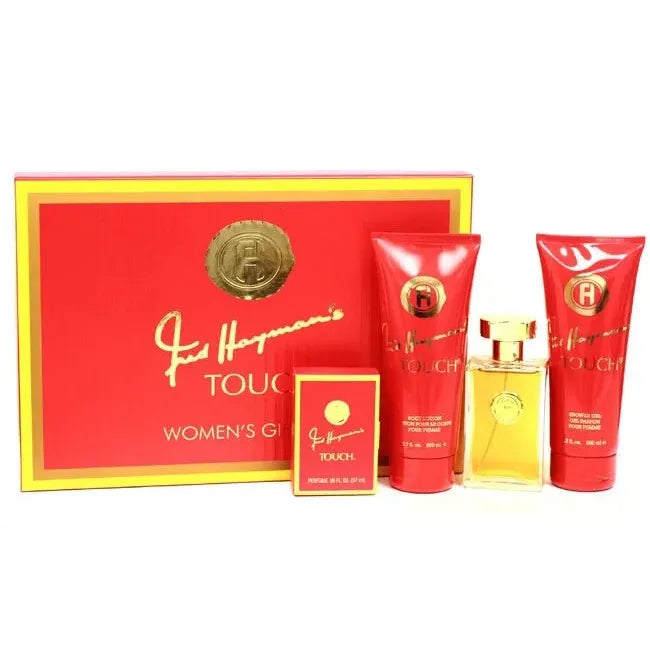 Estuche Fred Hayman Touch EDT (W) / 4 Pc SP 100 ml; Mini SP 18 ml; BL 200 ml; SG 200 ml - 2 - Privé Perfumes Honduras