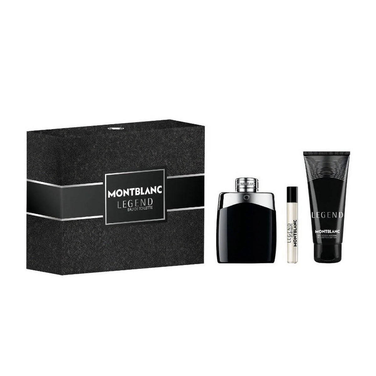 Estuche Montblanc Legend EDT (M) / 3 Pc SP 100 ml; SG 100 ml; Mini EDT 7.5 ml - 1 - Privé Perfumes Honduras