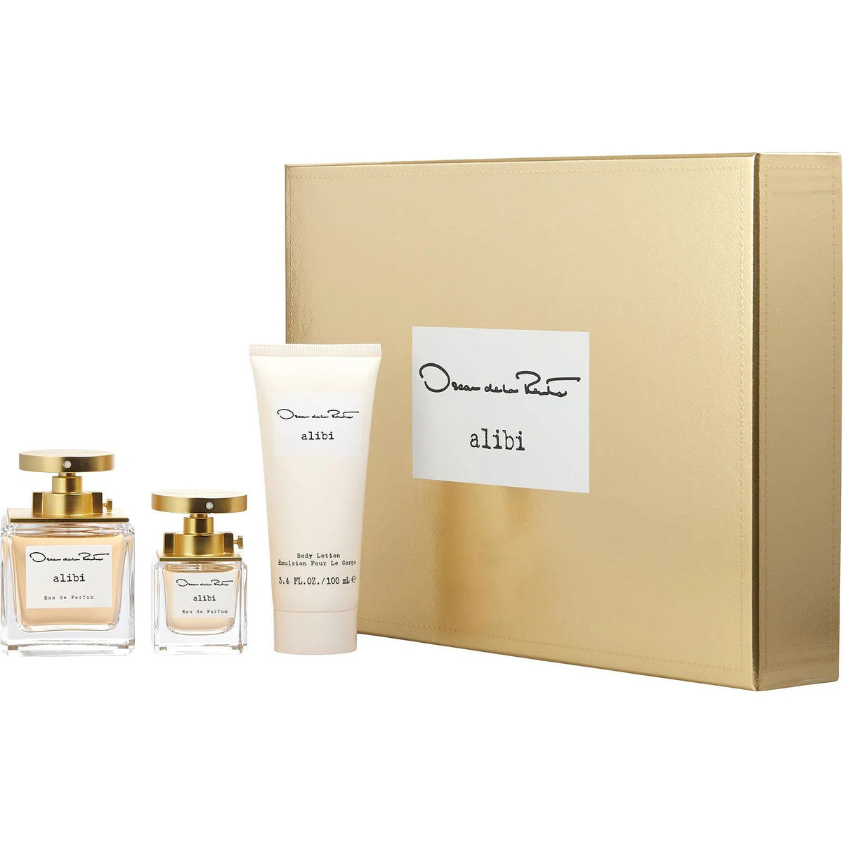 Estuche Oscar de la Renta Alibi EDP (W) / 3 Pc SP 100 ml; BL 30 ml; Mini 10 ml - 2 - Privé Perfumes Honduras