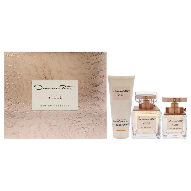 Estuche Oscar de la Renta Alibi EDT (W) / 3 Pc SP 100 ml; SP 30 ml; BL 100 ml - 1 - Privé Perfumes Honduras
