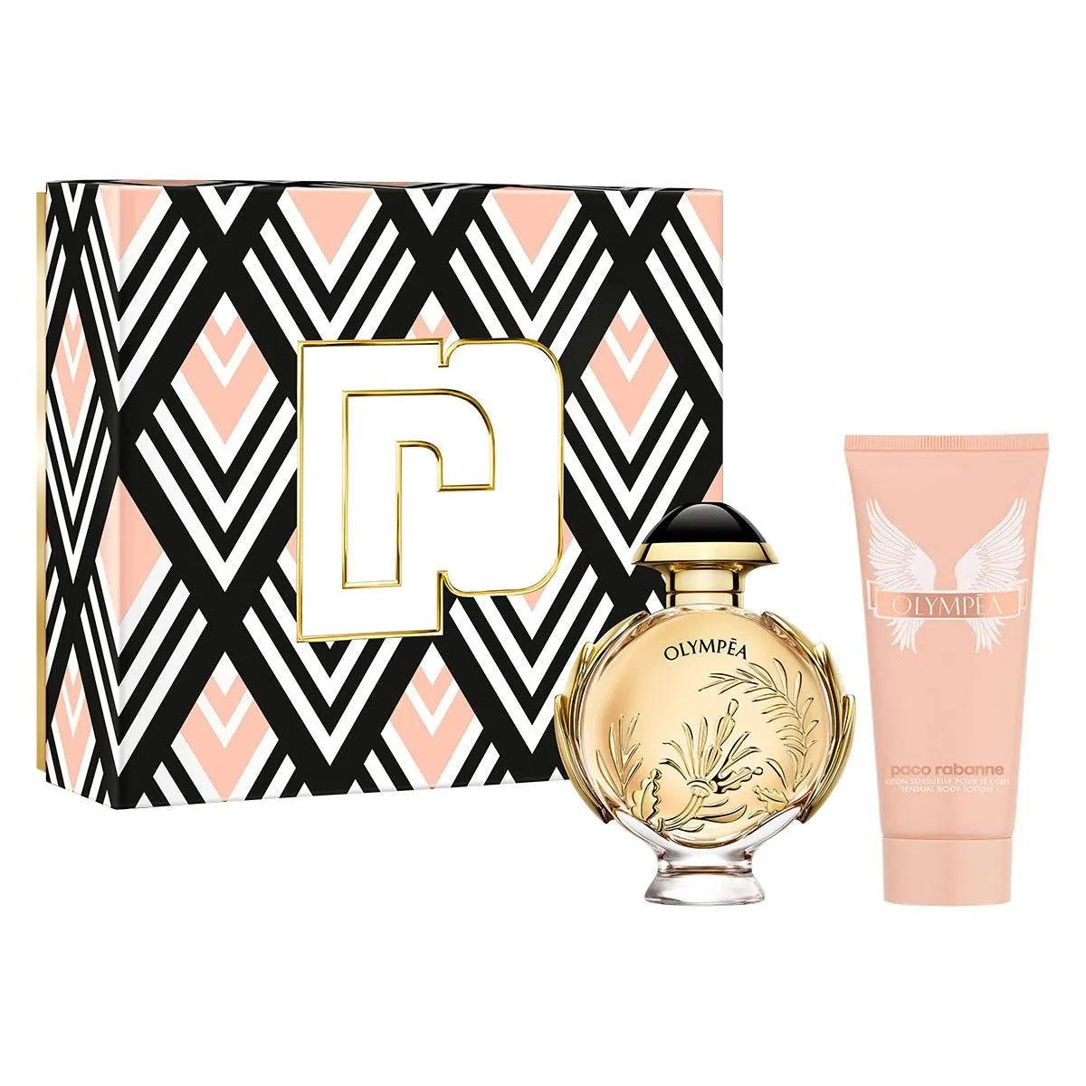 Estuche Paco Rabanne Olympea Solar Intense EDP (W) / 2 Pc SP 80 ml; BL 100 ml - 2 - Privé Perfumes Honduras