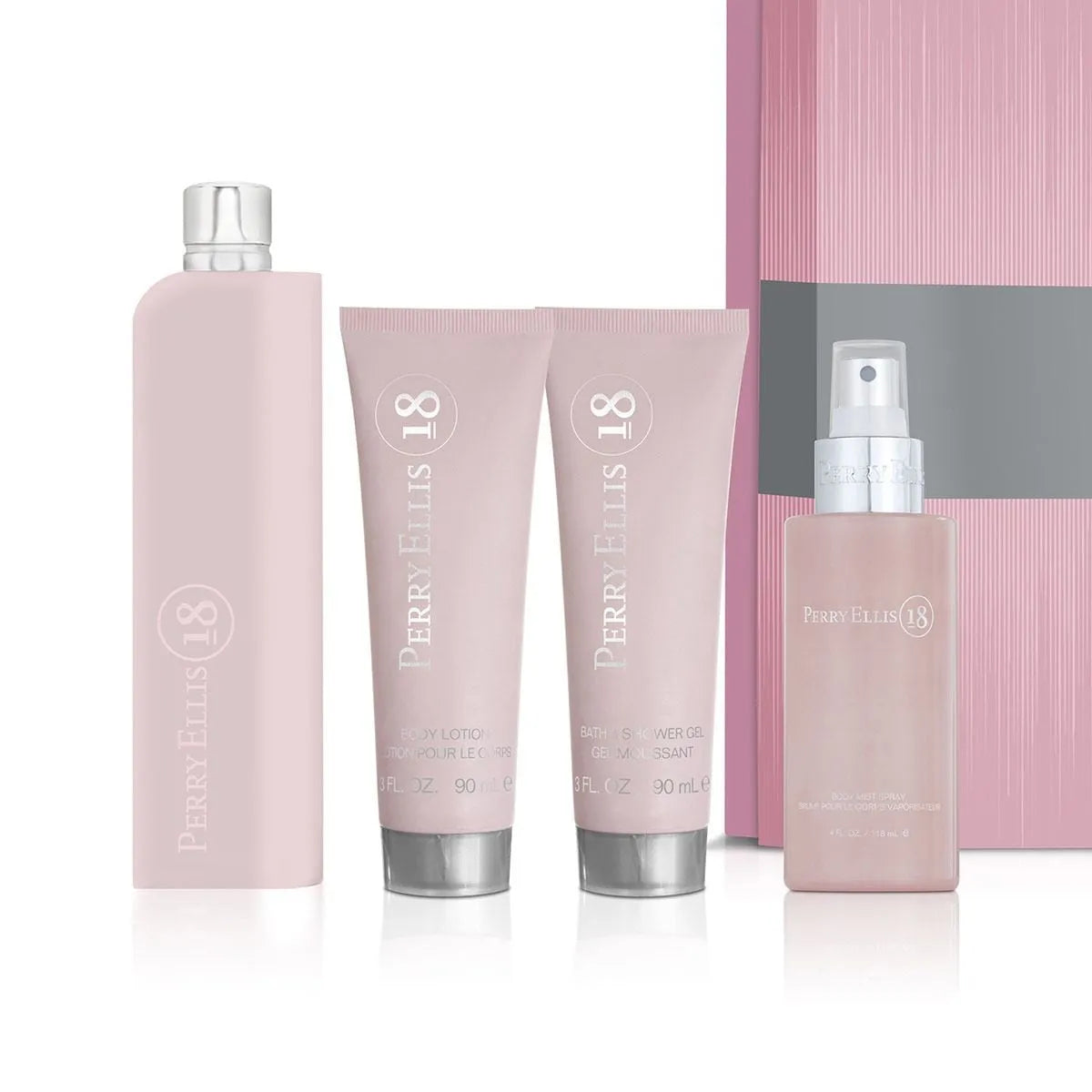 Estuche Perry Ellis 18 EDP (W) / 4 Pc SP 100 ml; BM 120 ml; BS 90 ml; BL 90 ml - 3 - Privé Perfumes Honduras