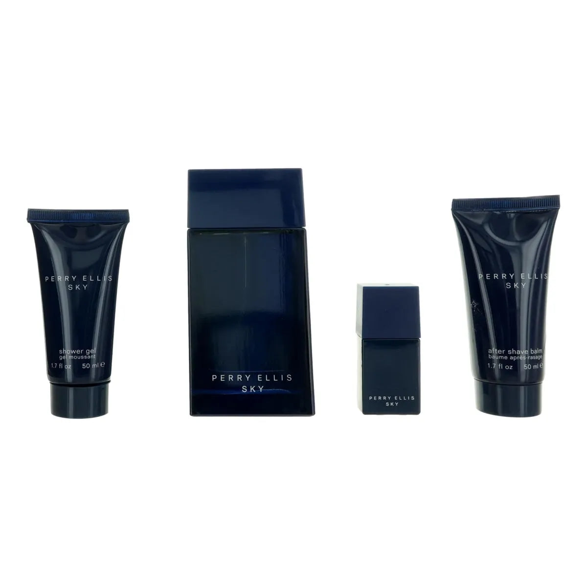 Estuche Perry Ellis Sky EDT (M) / 4 Pc SP 100 ml; AS 50 ml; SG 50 ml; Mini - 2 - Privé Perfumes Honduras
