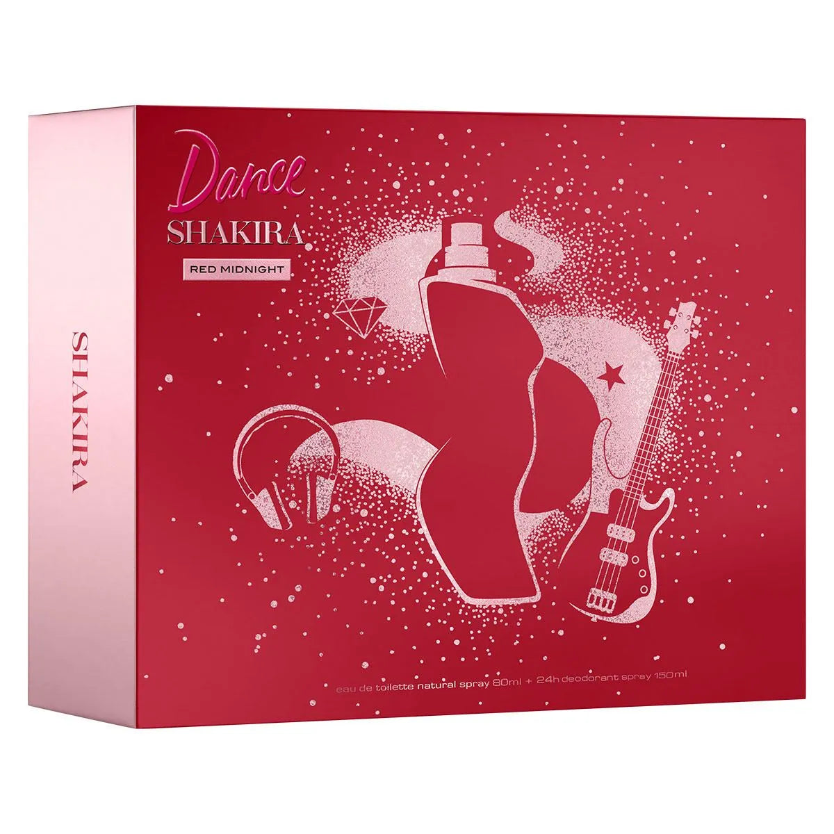 Estuche Shakira Dance Red Midnight EDT (W) / 2 Pc SP 80 ml; DEO 150 ml - 4 - Privé Perfumes Honduras