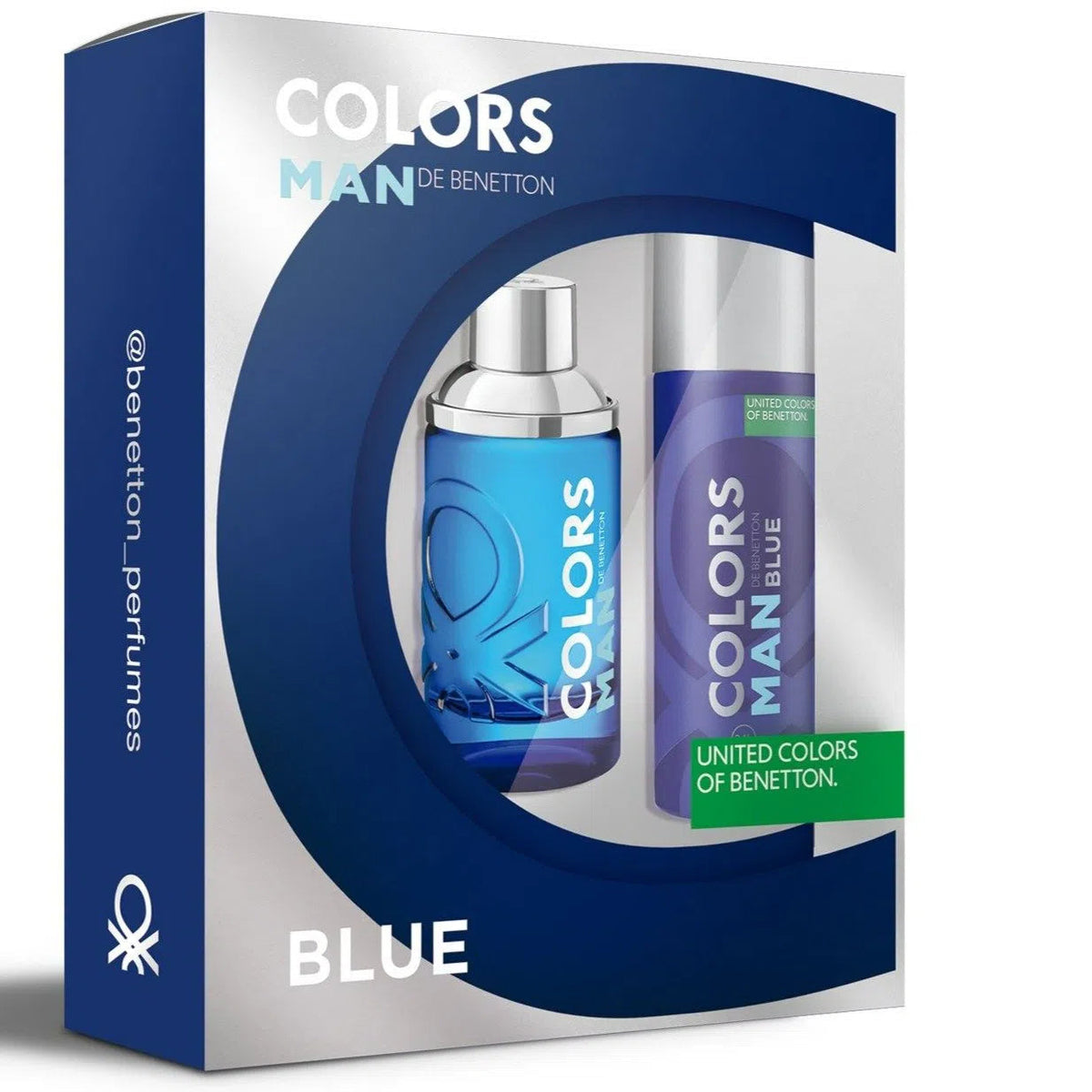 Estuche United Colors of Benetton Man Blue EDT (M) / 2 Pc SP 100 ml; DEO 150 ml - 1 - Privé Perfumes Honduras