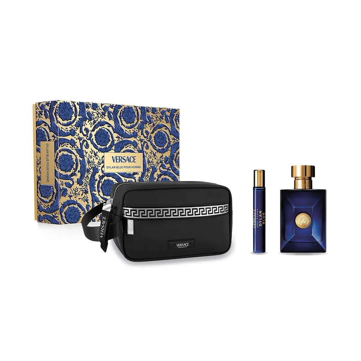 Estuche Versace Dylan Blue EDT (M) / 3 Pc SP 100 ml; SP 10 ml; Bag - 2 - Privé Perfumes Honduras