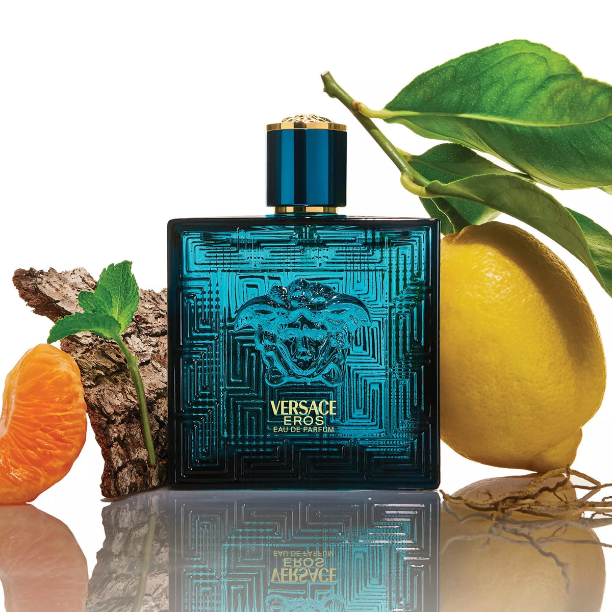 Estuche Versace Eros EDP (M) / 3 Pc SP 100 ml; SG 150 ml; Mini SP 5 ml - 2 - Privé Perfumes Honduras