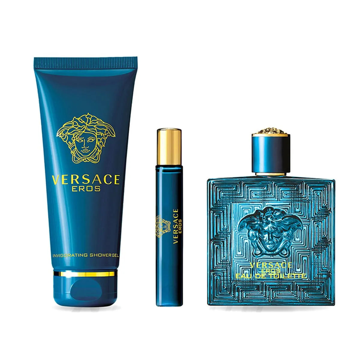 Estuche Versace Eros EDT (M) / 3 Pc SP 100 ml; SG 150 ml; SP 10 ml - 4 - Privé Perfumes Honduras