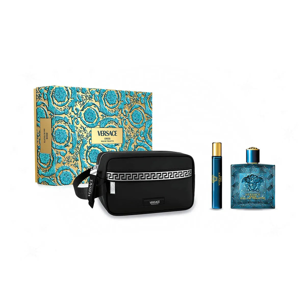 Estuche Versace Eros EDT (M) / 3 Pc SP 100 ml; Travel SP 10 ml; Bag - 2 - Privé Perfumes Honduras