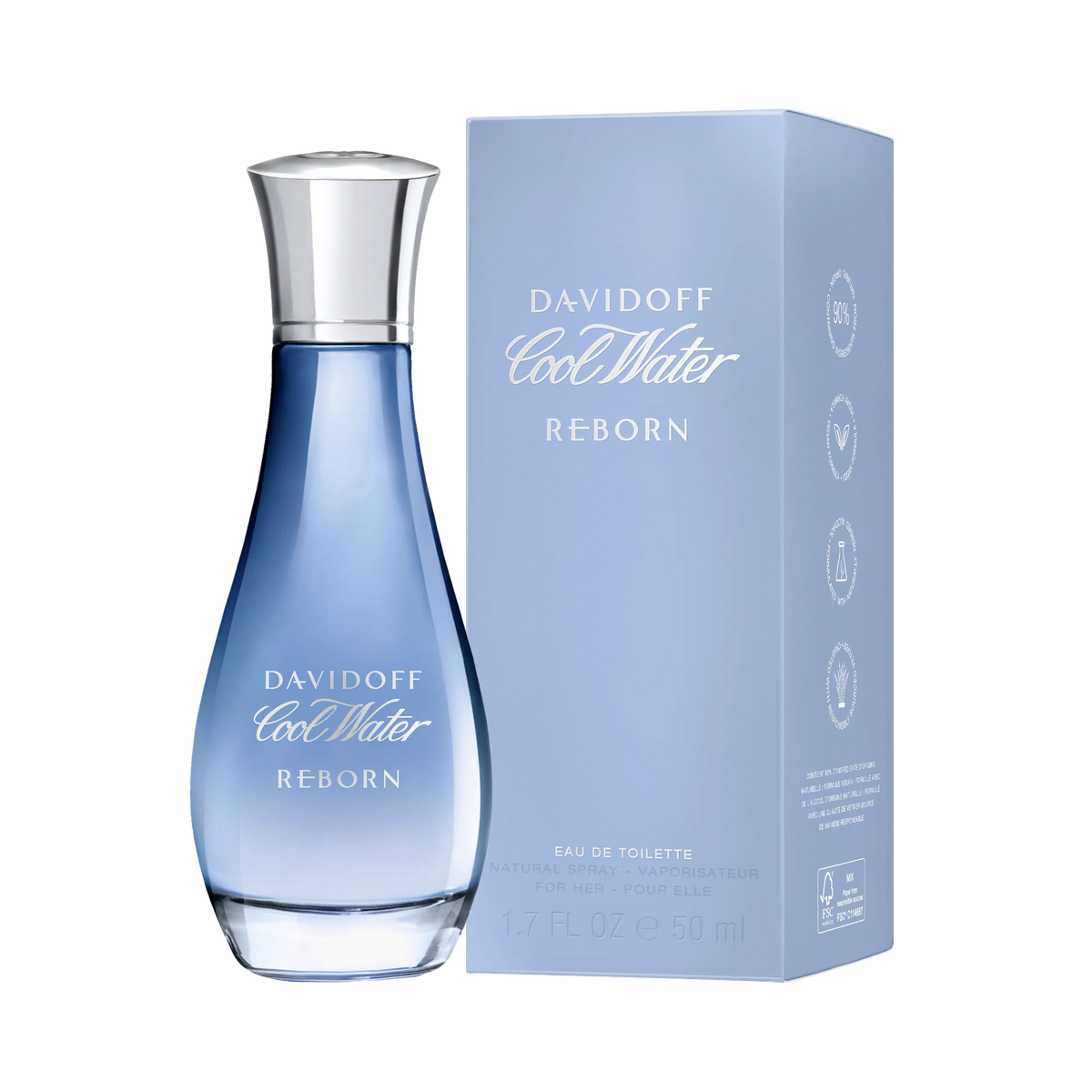 Perfume Davidoff Cool Water Reborn For Her EDT (W) / 100 ml - 2 - Privé Perfumes Honduras