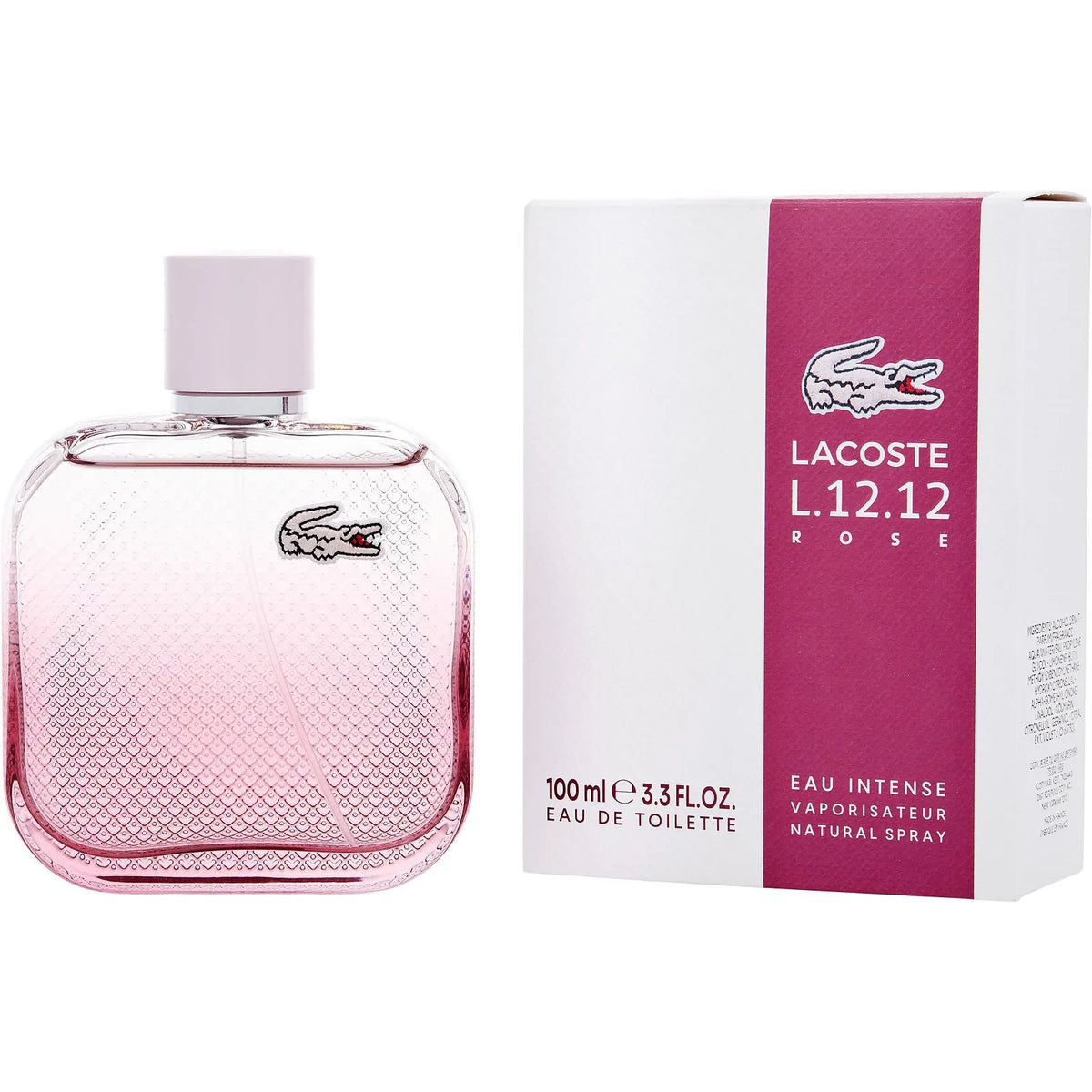 Lacoste L.12.12 Rose Intense EDT (W) - 2 - Privé Perfumes Honduras