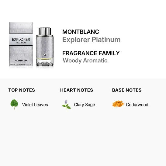 Perfume Montblanc Explorer Platinum EDP (M) / 200 ml - 5 - Privé Perfumes Honduras