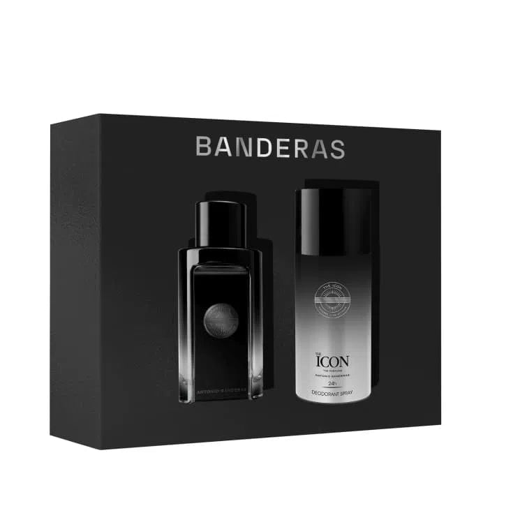 Estuche Antonio Banderas The Icon EDP (M) / 2 Pc 100 ml; DEO 150 ml - 1 - Privé Perfumes Honduras