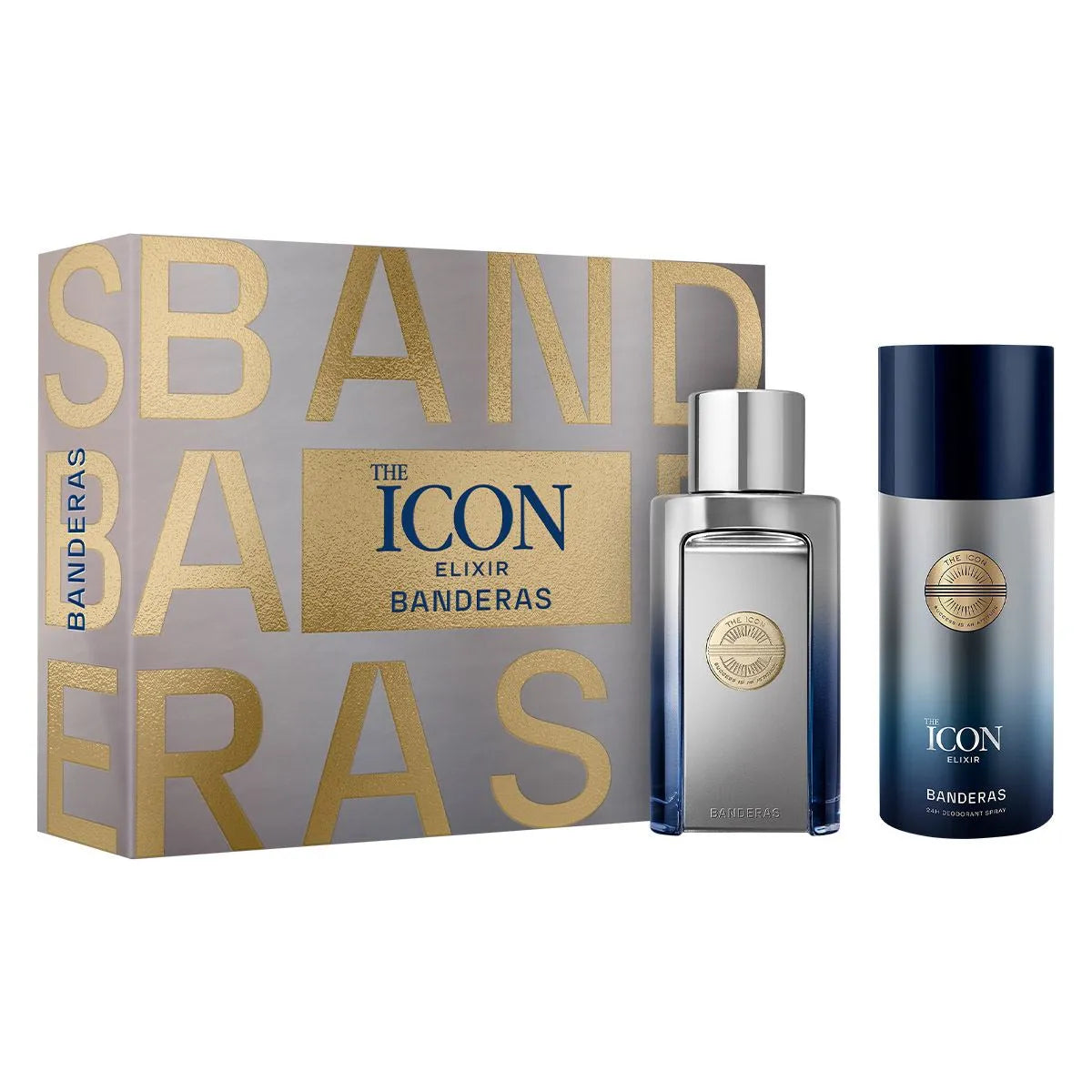 Estuche Antonio Banderas The Icon Elixir EDP (M) / 2 PC SP 100 ml; DEO 150 ml - 2 - Privé Perfumes Honduras