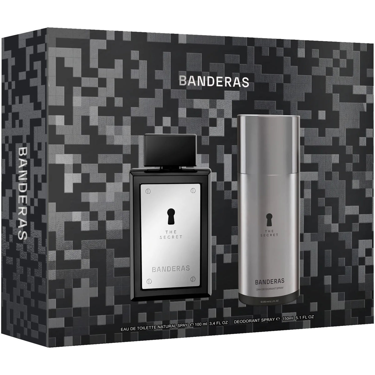 Estuche Antonio Banderas The Secret EDT (M) / 2 Pc SP 100 ml; DEO 150 ml - 1 - Privé Perfumes Honduras