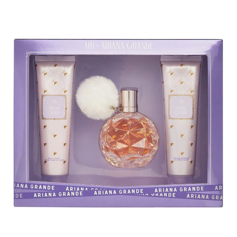 Estuche Ariana Grande Ari EDP (W) / 3 Pc SP 100 ml; BL 100 ml; SG 100 ml - 2 - Privé Perfumes Honduras