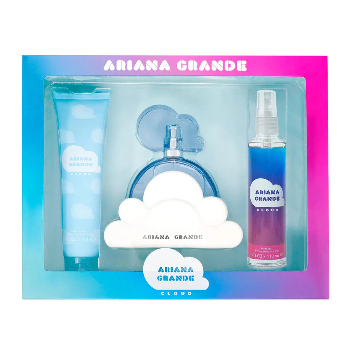 Estuche Ariana Grande Cloud EDP (W) / 3 Pc SP 100 ml; Body Souffle 100 ml; Body Mist 120 ml - 2 - Privé Perfumes Honduras