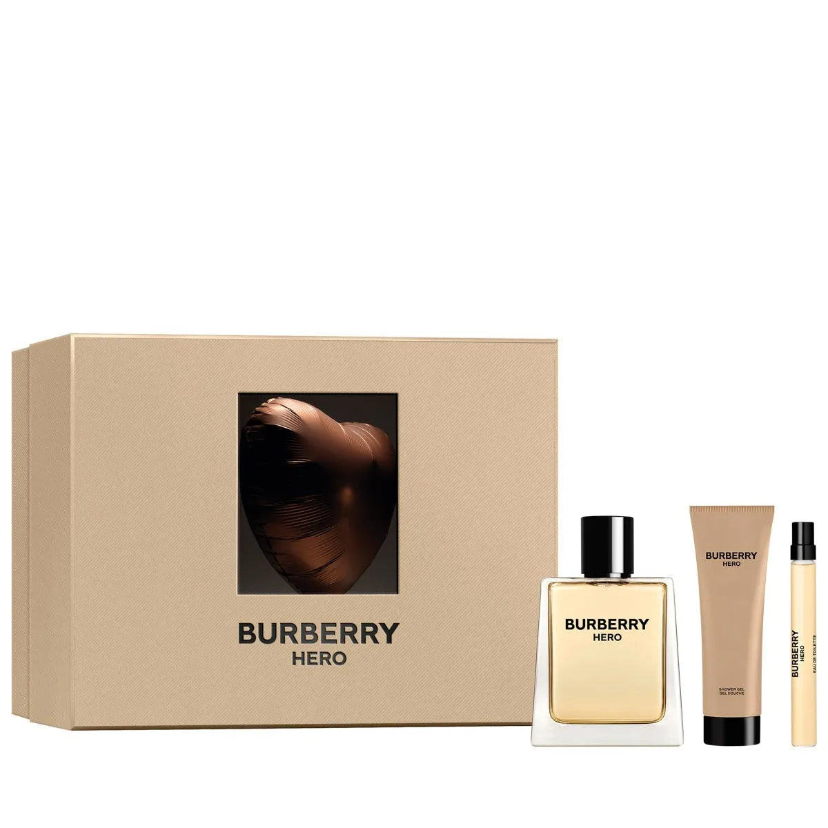 Estuche Burberry Hero EDT (M) / 3 Pc SP 100 ml; SG 75 ml; SP 10 ml - 2 - Privé Perfumes Honduras