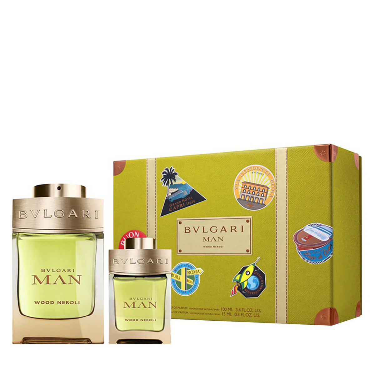 Estuche Bvlgari Man Wood Neroli EDP (M) / 2 Pc SP 100 ml; SP 15 ml - 1 - Privé Perfumes Honduras