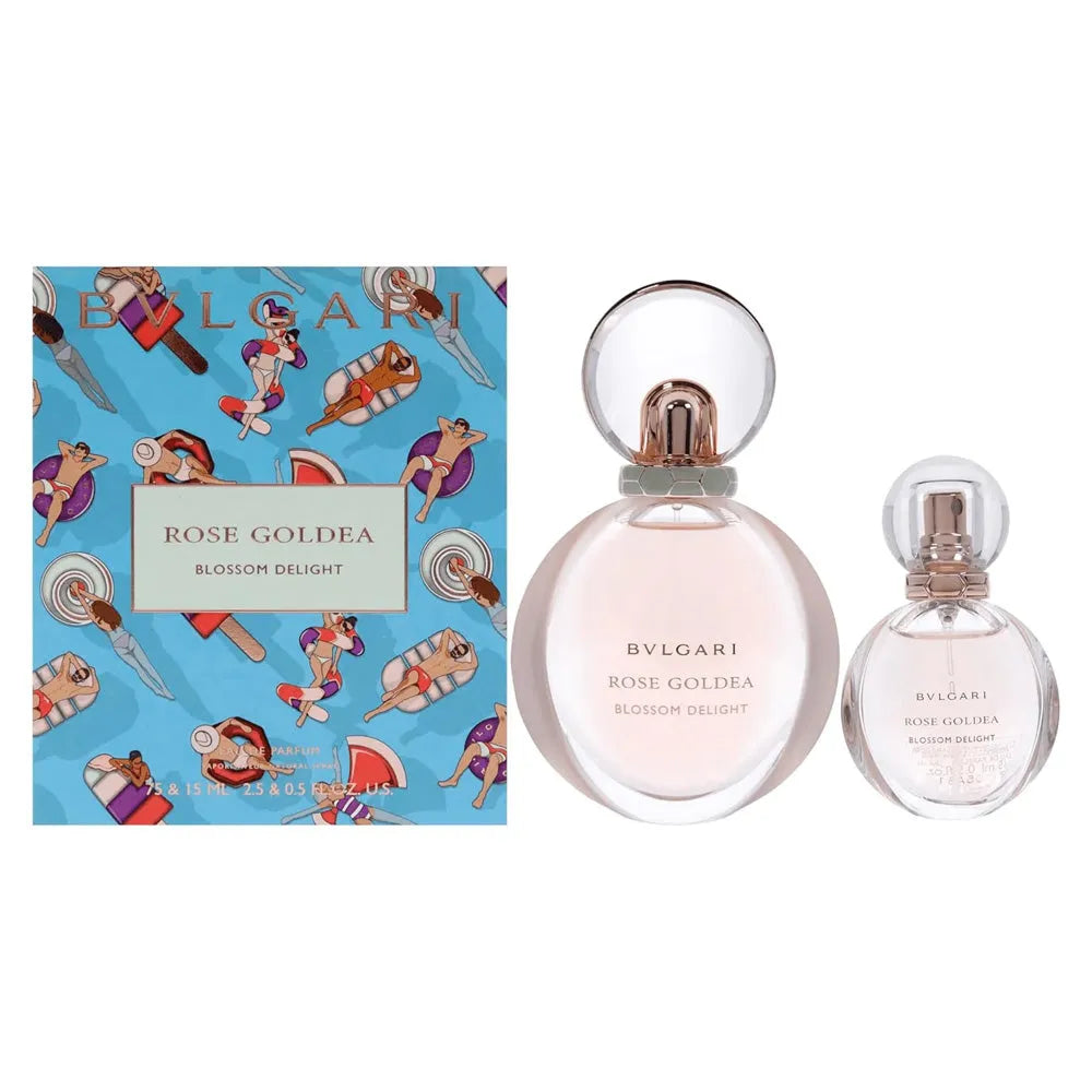 Estuche Bvlgari Rose Goldea Blossom Delight EDP (W) / 2 Pc SP 75 ml; Mini SP 15 ml - 2 - Privé Perfumes Honduras