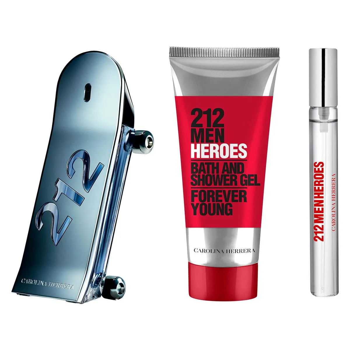 Estuche Carolina Herrera 212 Forever Young EDT (M) / 3 Pc SP 90 ml; SG 100 ml; SP 10 ml - 3 - Privé Perfumes Honduras