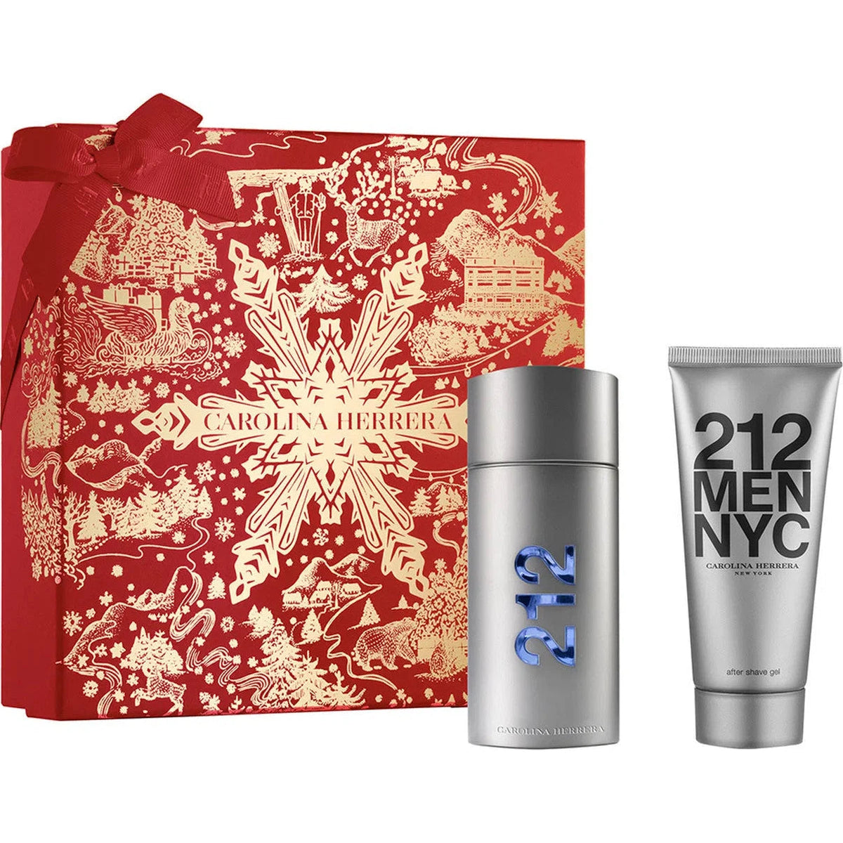 Estuche Carolina Herrera 212 Men NYC EDT (M) / 2 Pc SP 100 ml; After Shave Gel 100 ml - 1 - Privé Perfumes Honduras