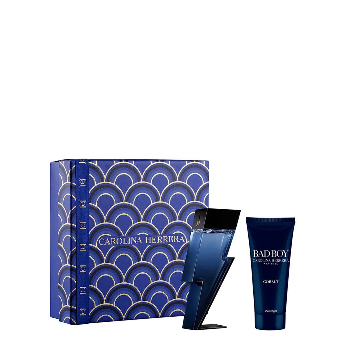 Estuche Carolina Herrera Bad Boy Cobalt Elixir EDP (M) / 2 Pc SP 100 ml; SG 100 ml - 1 - Privé Perfumes Honduras