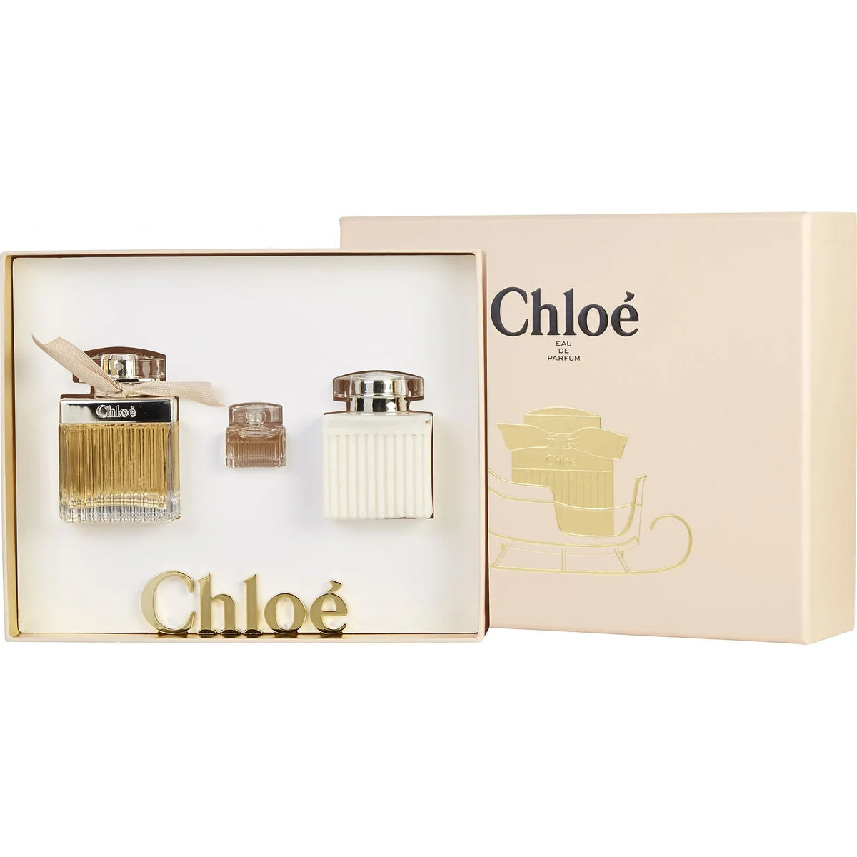 Estuche Chloé EDP (W) / 3 Pc SP 75 ml; BD 100 ml; Mini - 1 - Privé Perfumes Honduras