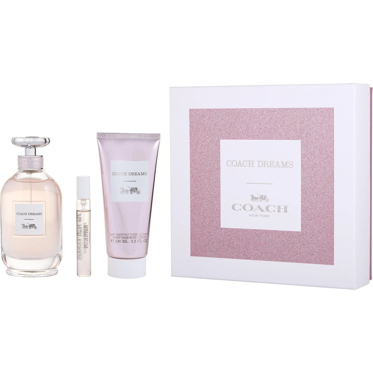 Estuche Coach Dreams EDP (W) / 3 Pc SP 90 ml; SP 7.5 ml; BL 100 ml - 1 - Privé Perfumes Honduras