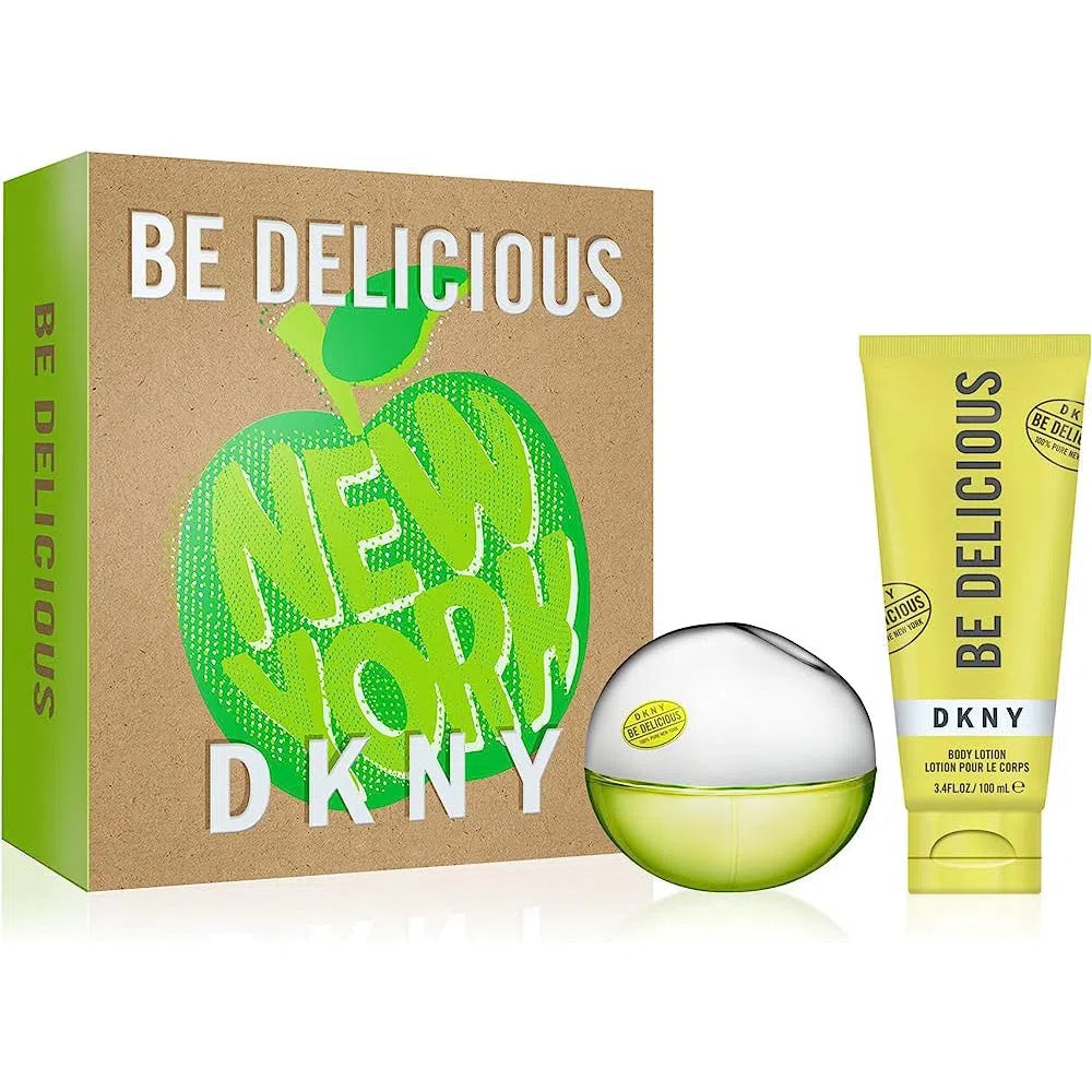 Estuche DKNY Be Delicious EDP (W) / 2 Pc SP 100 ml; BL 100 ml - 1 - Privé Perfumes Honduras