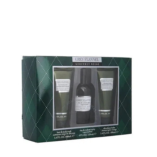 Estuche Geoffrey Beene Grey Flannel EDT (M) / 3 Pc SP 120 ml; AS 120 ml; SG 120 ml - 2 - Privé Perfumes Honduras
