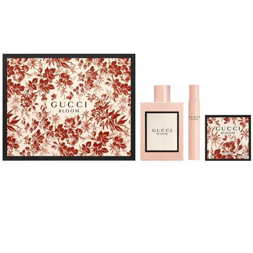 Estuche Gucci Bloom EDP (W) / 3 Pc SP 100 ml; Jabon; Roller 7.5 ml - 1 - Privé Perfumes Honduras