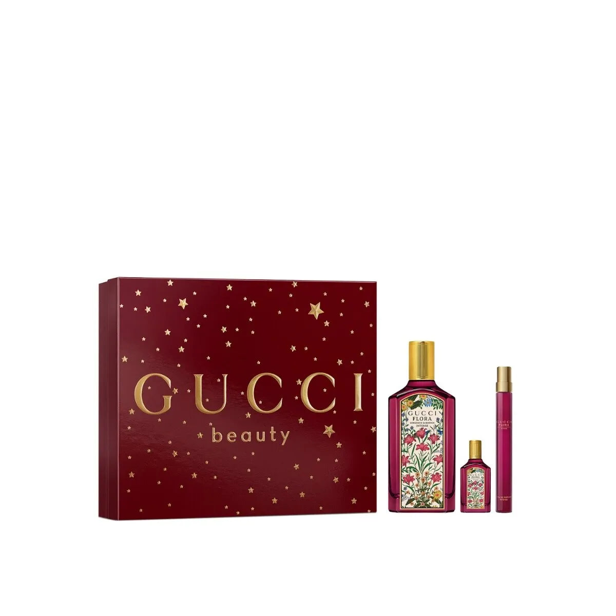 Estuche Gucci Flora Gorgeous Gardenia Intense Parfum (W) / 3 Pc SP 100 ml; PS 10 ml; Mini SP 5 ml - 4 - Privé Perfumes Honduras