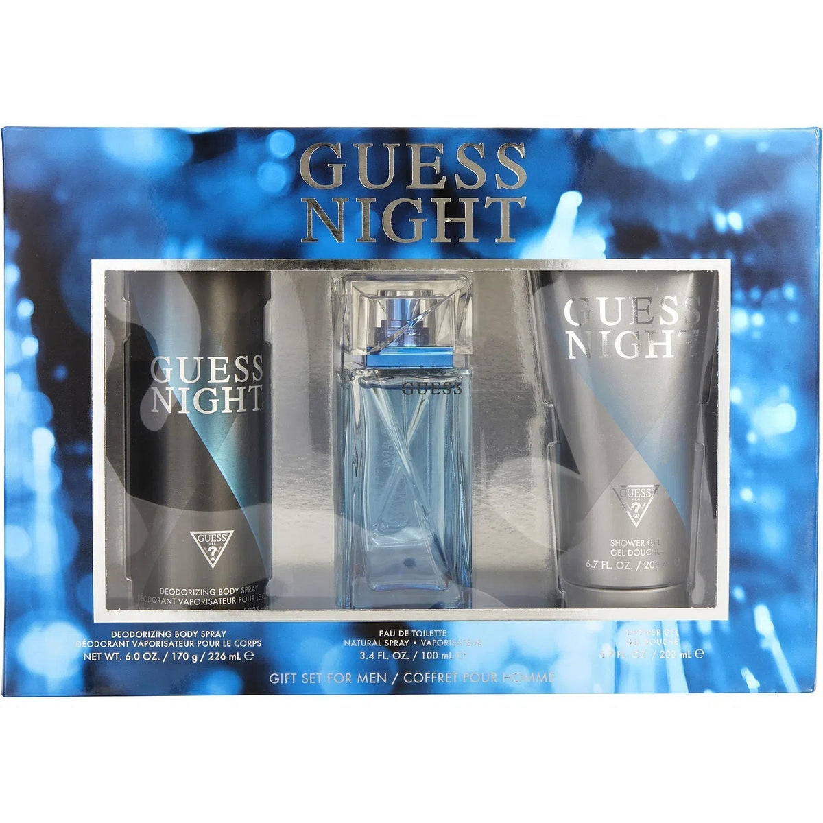 Estuche Guess Night EDT (M) / 3 Pc SP 100 ml; BS 226 ml; SG 200 ml - 2 - Privé Perfumes Honduras