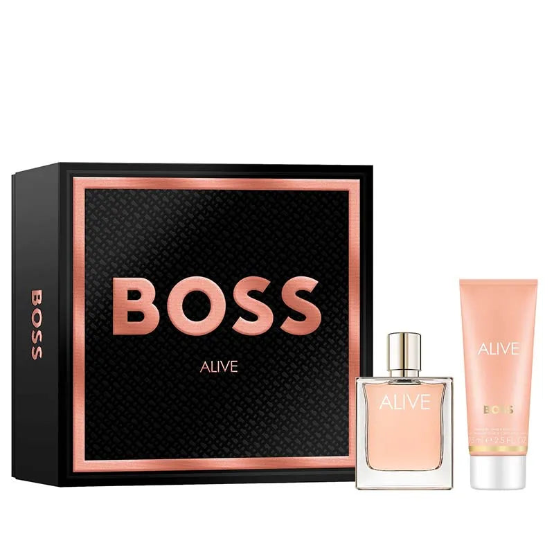 Estuche Hugo Boss Boss Alive EDP (W) / 2 Pc SP 50 ml; BL 75 ml - 4 - Privé Perfumes Honduras