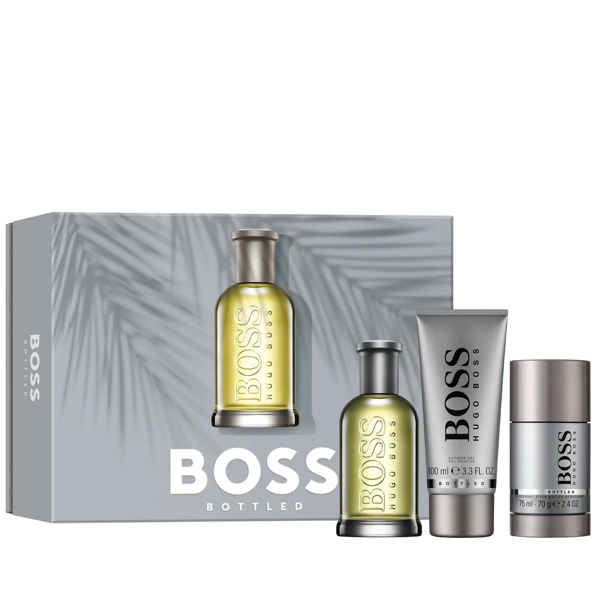 Estuche Hugo Boss Boss Bottled EDT (M) / 3 Pc SP 100 ml; SG 100 ml; DEO - 1 - Privé Perfumes Honduras