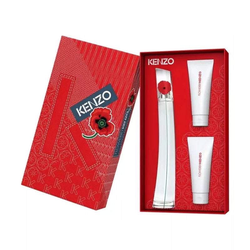 Estuche Kenzo Flower EDP (W) / 3 Pc SP 100 ml; BL 75 ml; SG 75 ml - 2 - Privé Perfumes Honduras