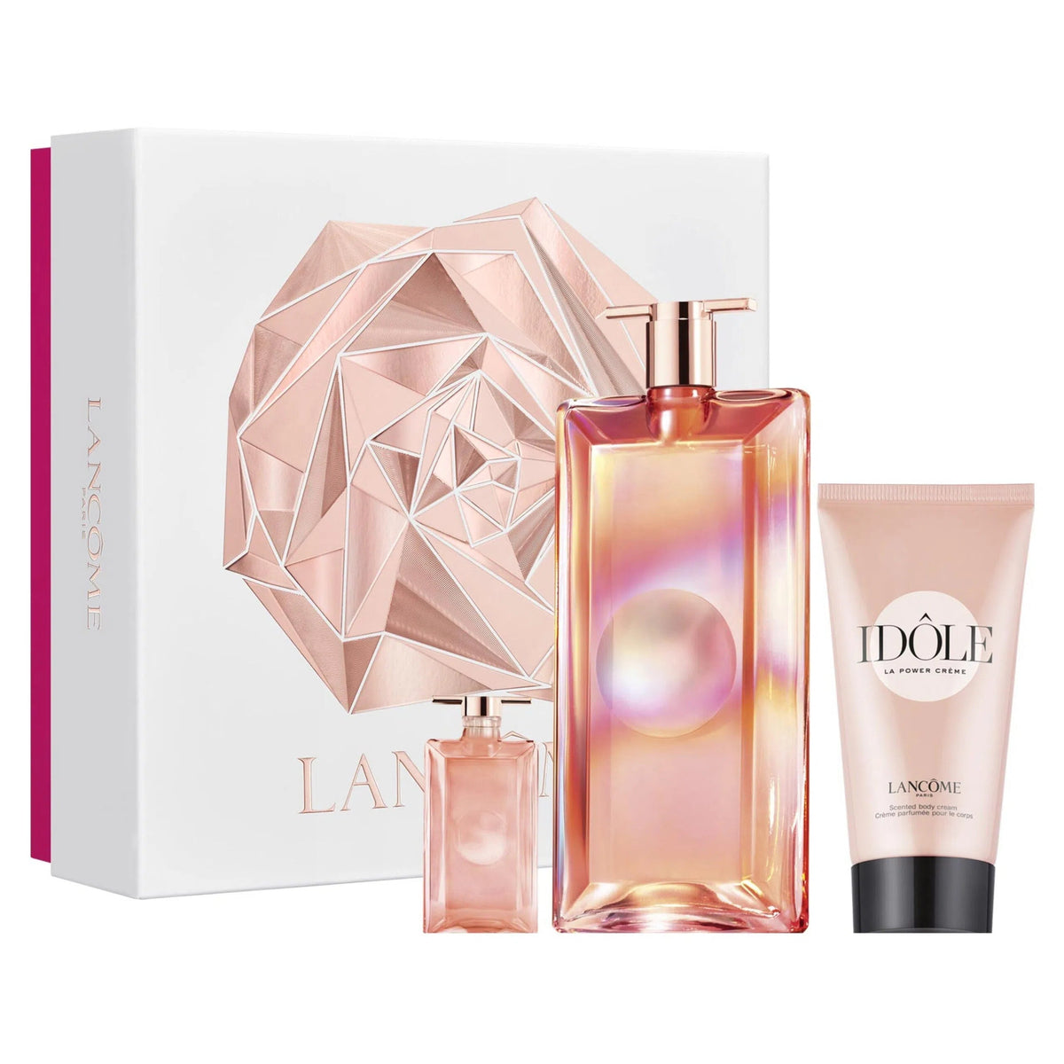 Estuche Lancôme Idole Nectar EDP (W) / 3 Pc SP 50 ml; BL 50 ml; SP 5 ml - 1 - Privé Perfumes Honduras