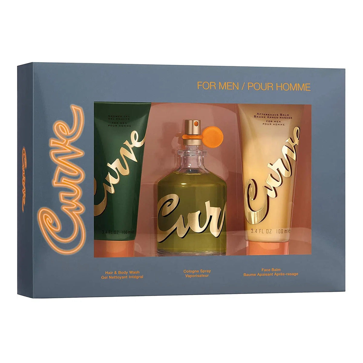 Estuche Liz Claiborne Curve Cologne EDC (M) / 3 Pc SP 125 ml; AS 100 ml; SG 100 ml - 1 - Privé Perfumes Honduras