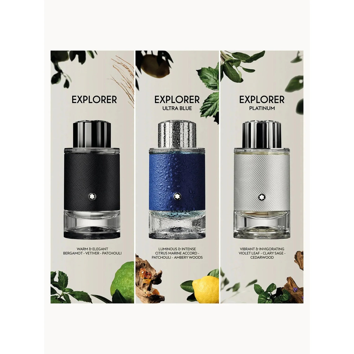 Estuche Montblanc Explorer EDP (M) / 3 Pc SP 100 ml; SG 100 ml; Mini SP 7.5 ml - 3 - Privé Perfumes Honduras