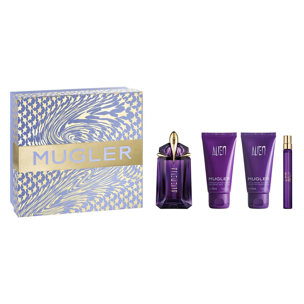 Estuche Mugler Alien EDP (W) / 4 Pc SP 60 ml; BL 50 ml; SG 50 ml; Mini SP 10 ml - 1 - Privé Perfumes Honduras