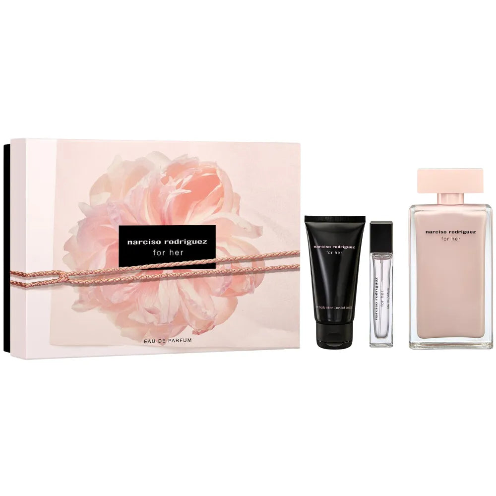 Estuche Narciso Rodriguez For Her EDP (W) / 3 Pc SP 100 ml; BL 50 ml; Mini SP 10 ml - 2 - Privé Perfumes Honduras