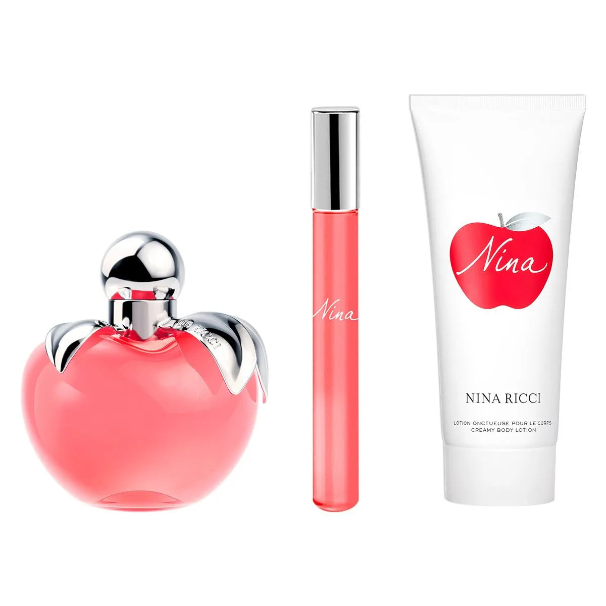 Estuche Nina Ricci Nina EDT (W) / 3 Pc SP 80 ml; BL 100 ml; Roller - 3 - Privé Perfumes Honduras