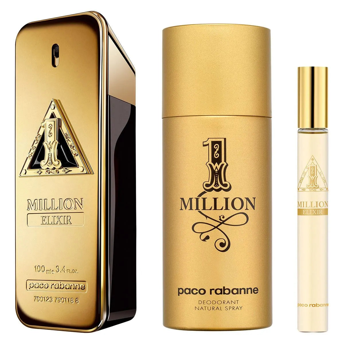 Estuche Paco Rabanne 1 Million Elixir Parfum (M) / 3 Pc SP 100 ml; DEO 150 ml; SP 10 ml - 3 - Privé Perfumes Honduras
